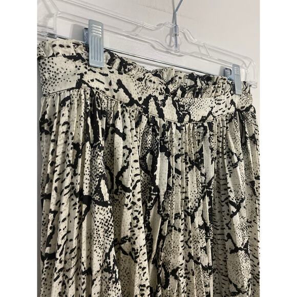 Promesa maxi skirt women’s size M snake print pleated - Picture 4 of 8